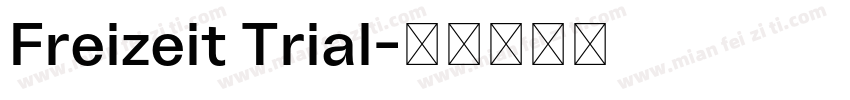 Freizeit Trial字体转换